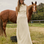Kelsey Cowl Neck Maxi Dress - Zandra Stone