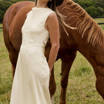 Kelsey Cowl Neck Maxi Dress - Zandra Stone