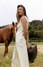 Kelsey Cowl Neck Maxi Dress - Zandra Stone