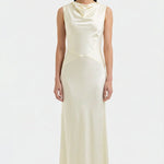 Kelsey Cowl Neck Maxi Dress - Zandra Stone
