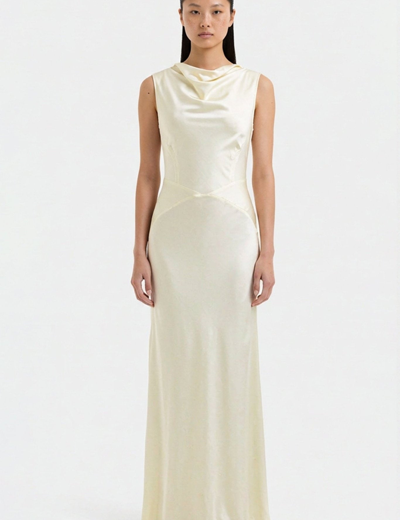 Kelsey Cowl Neck Maxi Dress - Zandra Stone