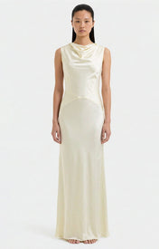Kelsey Cowl Neck Maxi Dress - Zandra Stone