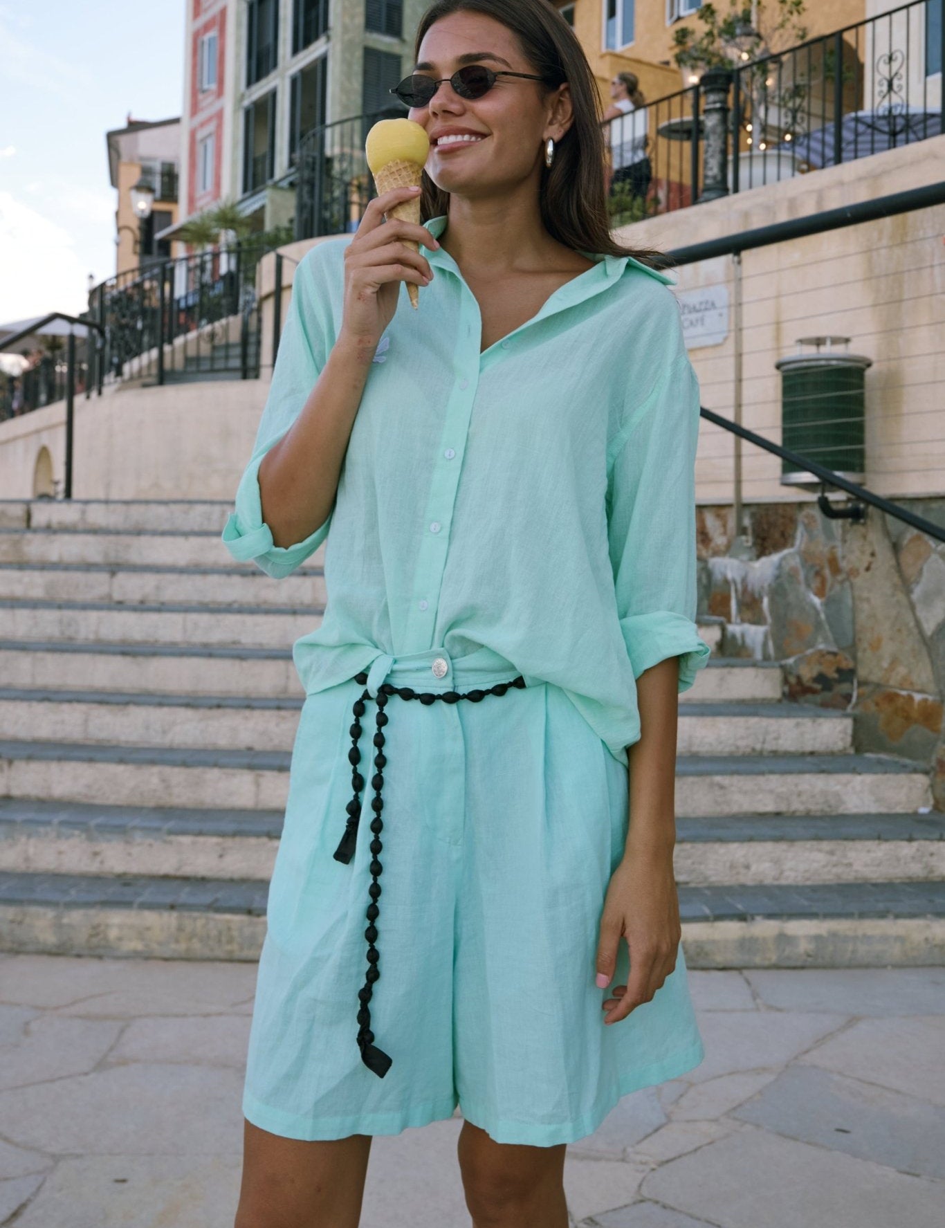 Lane Bermuda Short - Mint - Zandra Stone