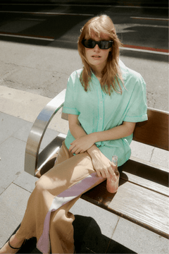 Lavender Side Stripe Pant - Zandra Stone
