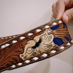 Leather Belt with belt buckle - Zandra Stone