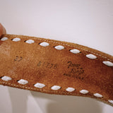 Leather Belt with belt buckle - Zandra Stone