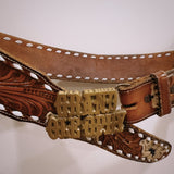 Leather Belt with belt buckle - Zandra Stone