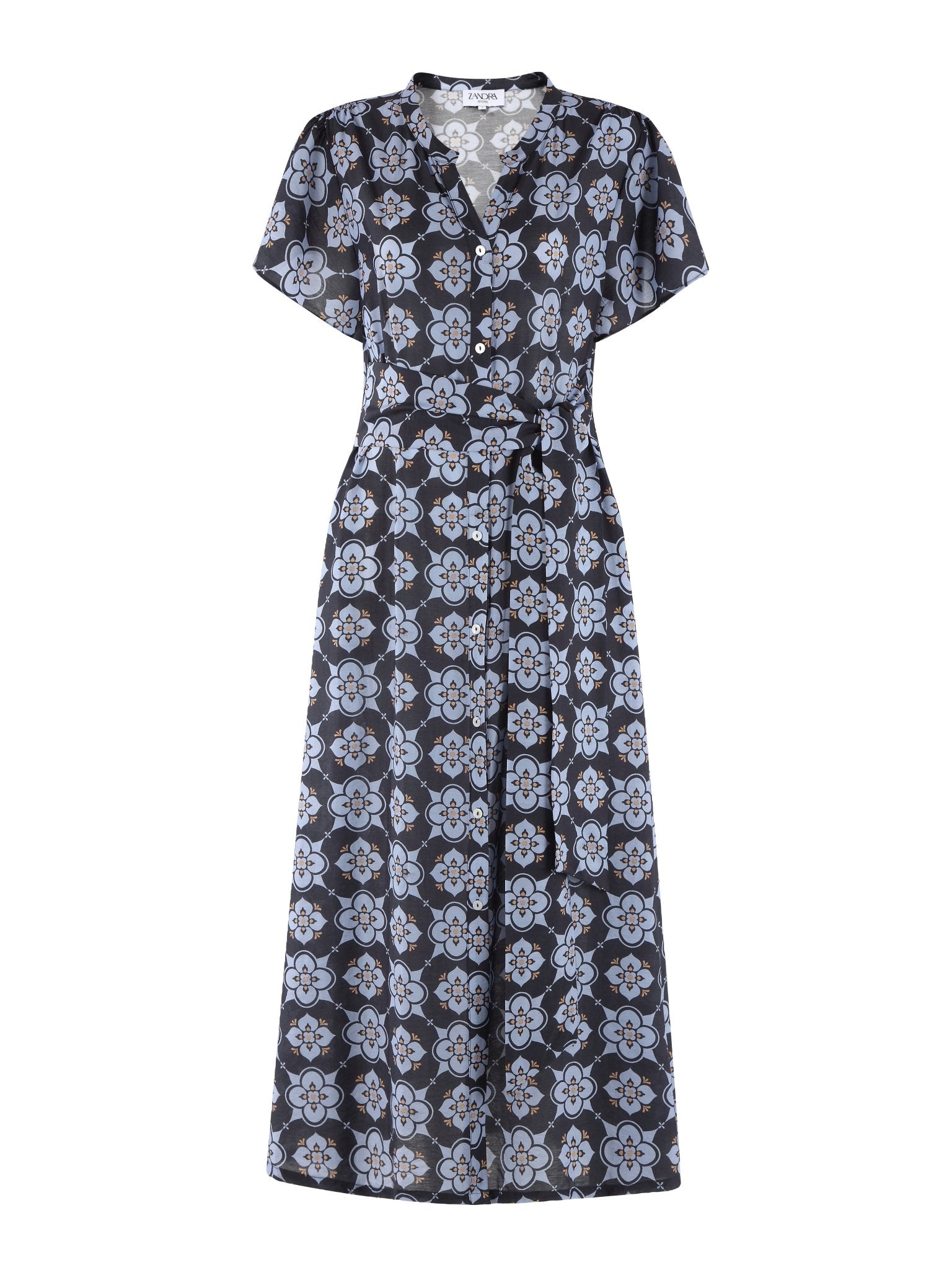 Lindsay with Belt Maxi Dress - Zandra Stone