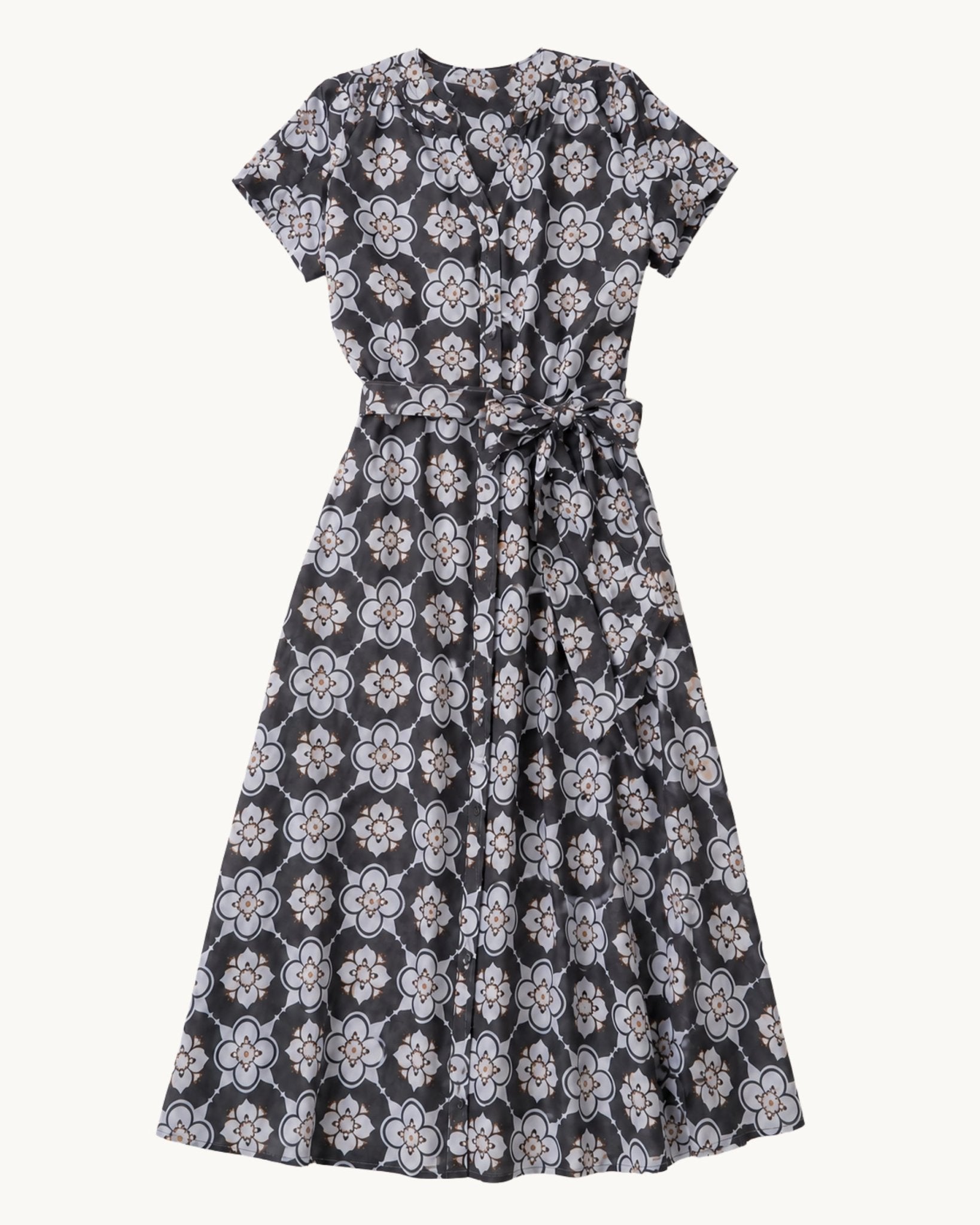 Lindsay with Belt Maxi Dress - Zandra Stone