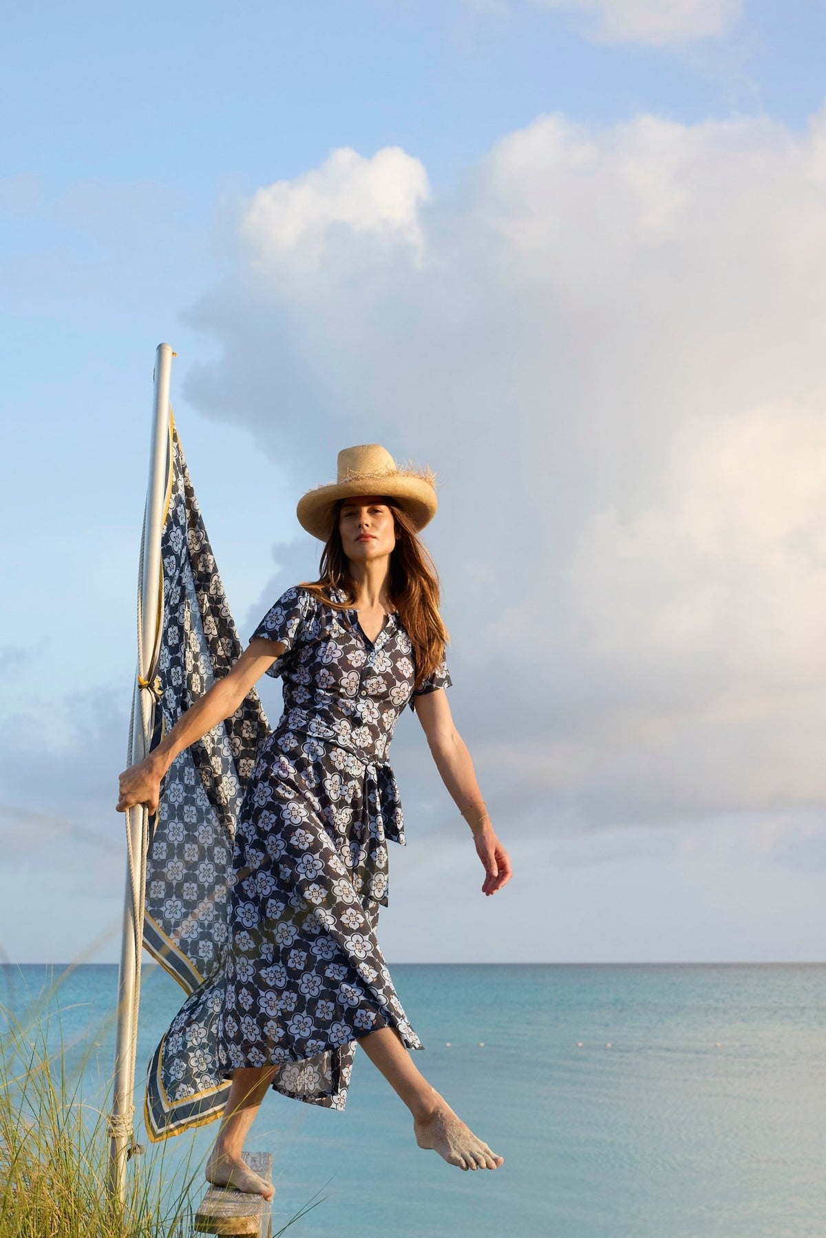 Lindsay with Belt Maxi Dress - Zandra Stone
