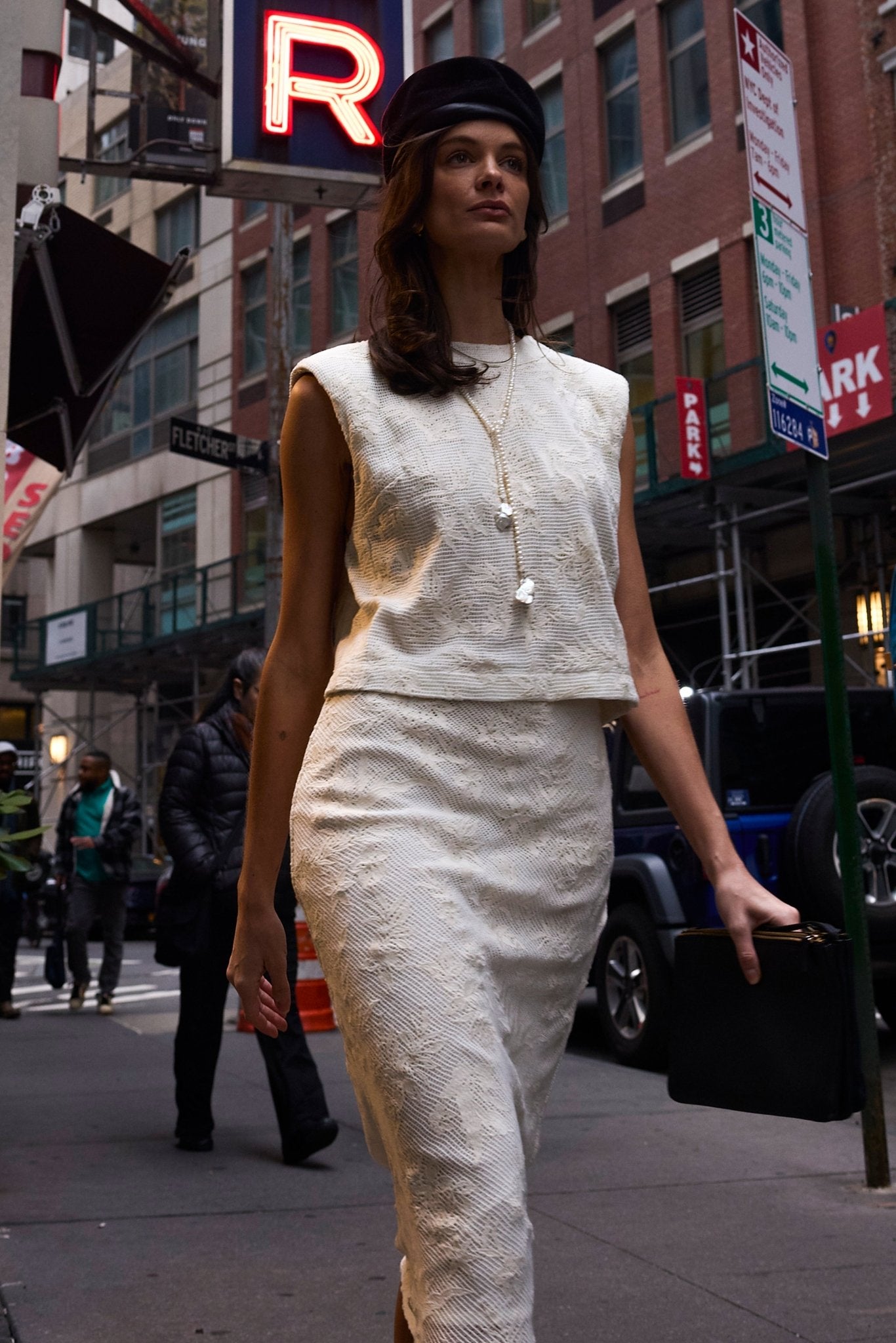 Lou Cropped Top - Cotton Lace - Zandra Stone