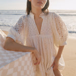 Lulu Cotton Broderie Dress - Zandra Stone