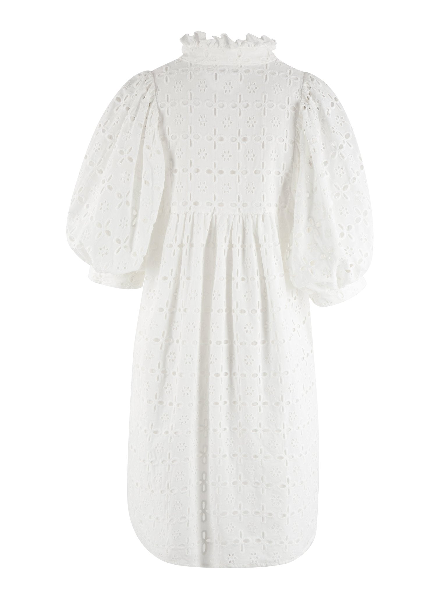 Lulu Cotton Broderie Dress - Zandra Stone