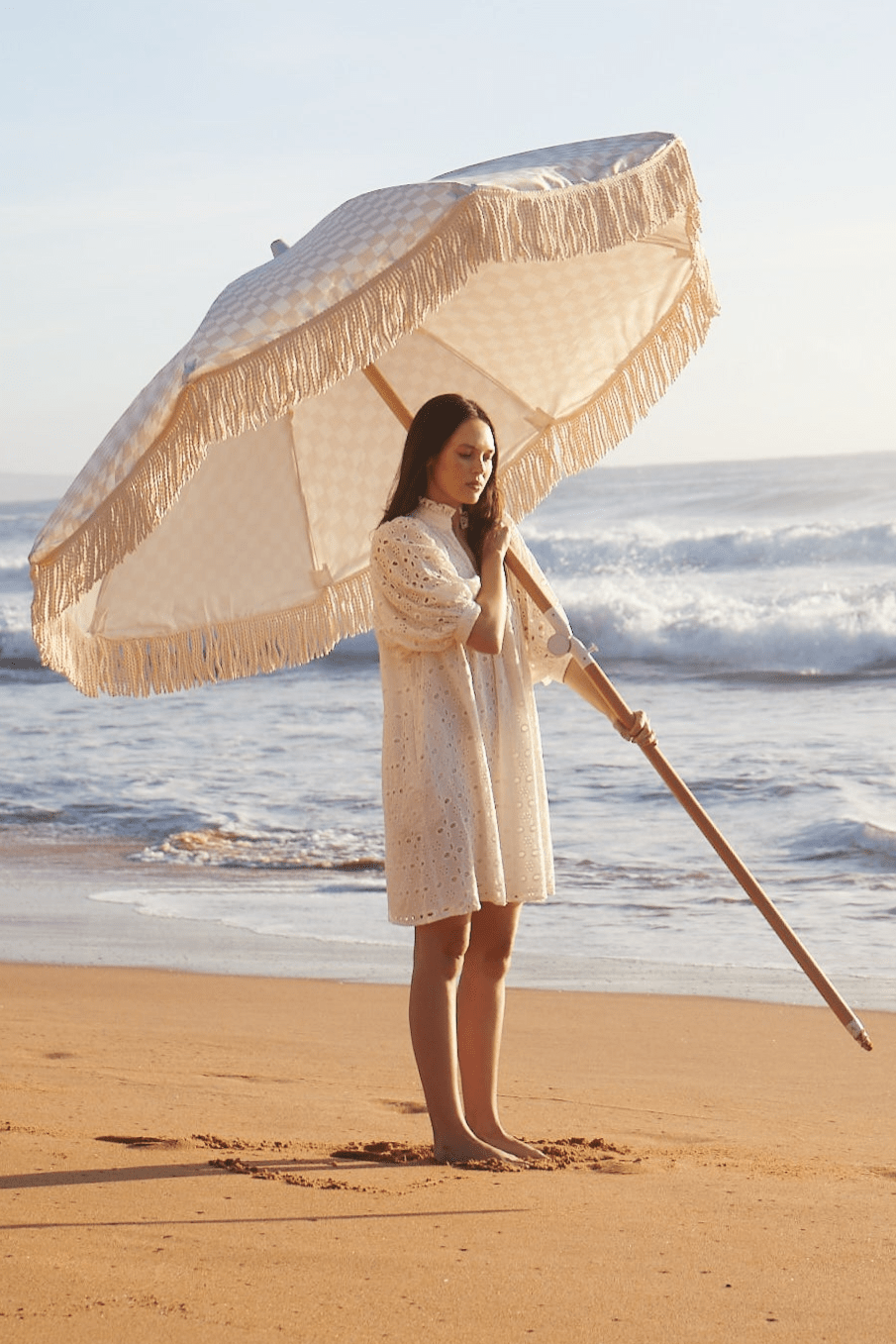 Lulu Cotton Broderie Dress - Zandra Stone