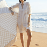 Lulu Cotton Broderie Dress - Zandra Stone