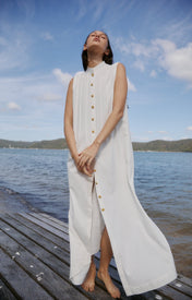 Mari Pleated fronted dress - Zandra Stone