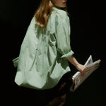 Milla Long Sleeve Button Down Shirt - Mint - Zandra Stone