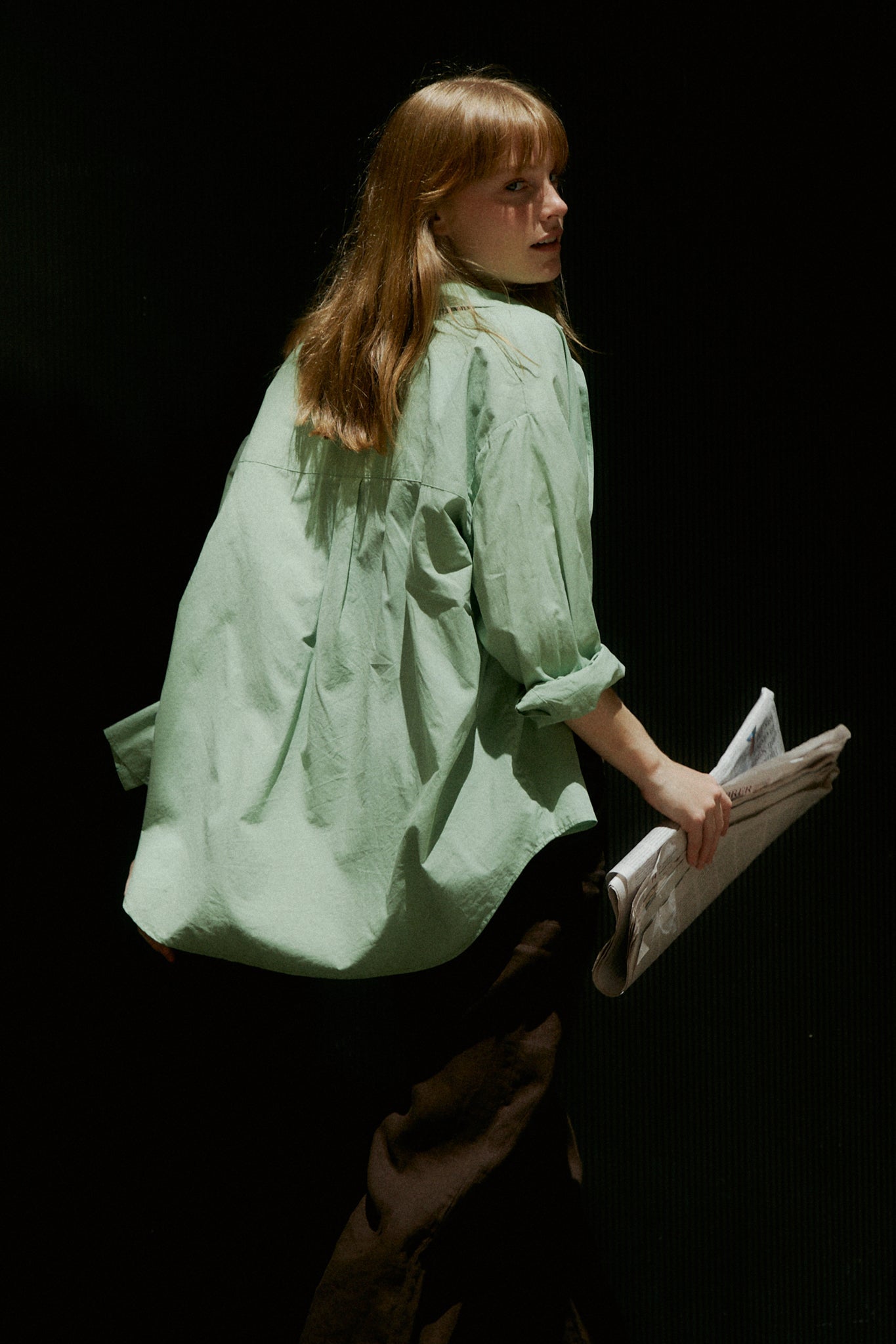Milla Long Sleeve Button Down Shirt - Mint - Zandra Stone