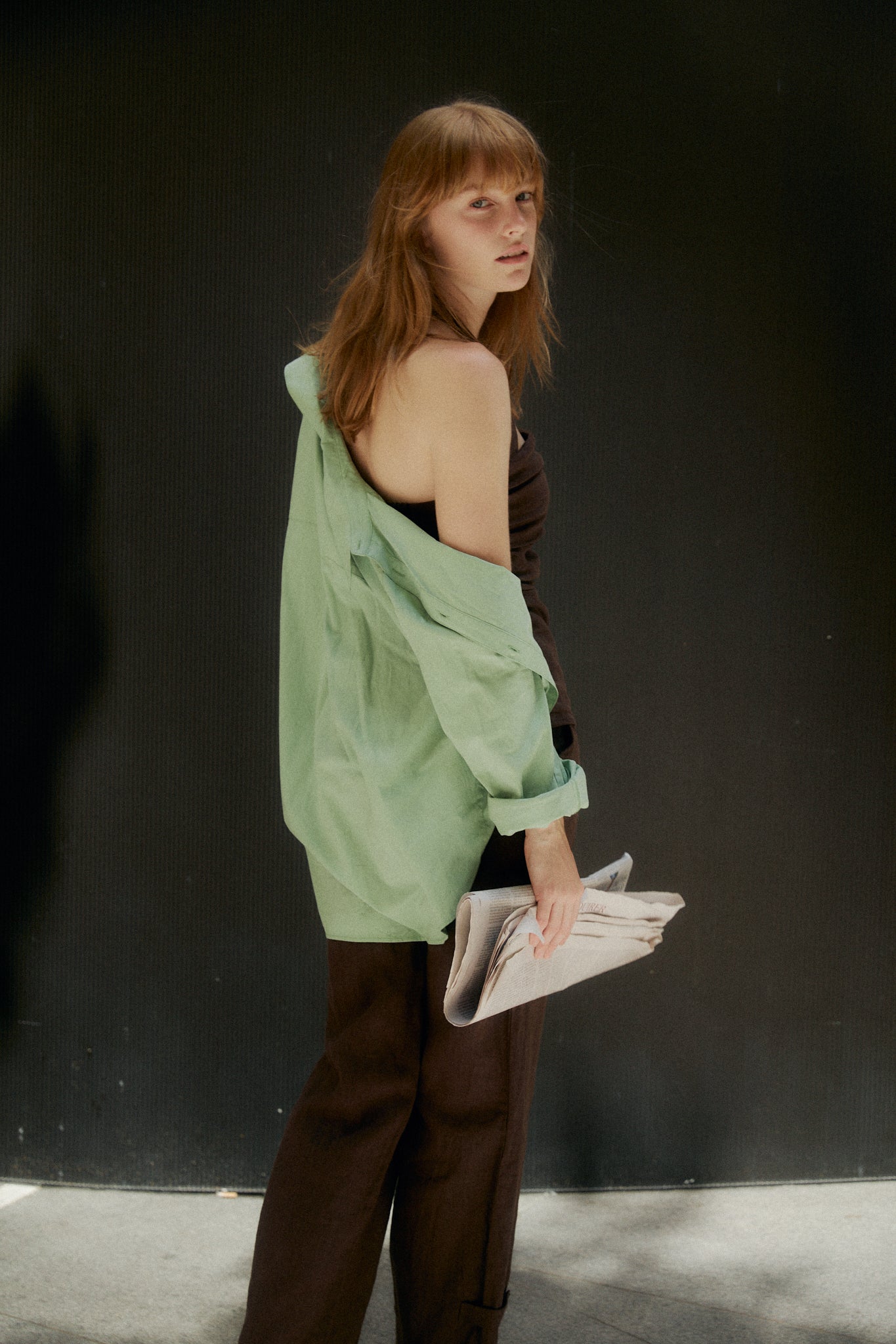 Milla Long Sleeve Button Down Shirt - Mint - Zandra Stone