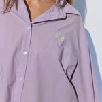 Milla Long Sleeve Button Down Shirt - Purple - Zandra Stone