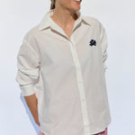 Milla Long Sleeve Button Down Shirt - White - Zandra Stone
