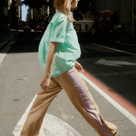 Mint Cotton Short Sleeve Button Down Shirt - Zandra Stone