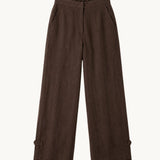 Mocha Linen Trouser - Zandra Stone