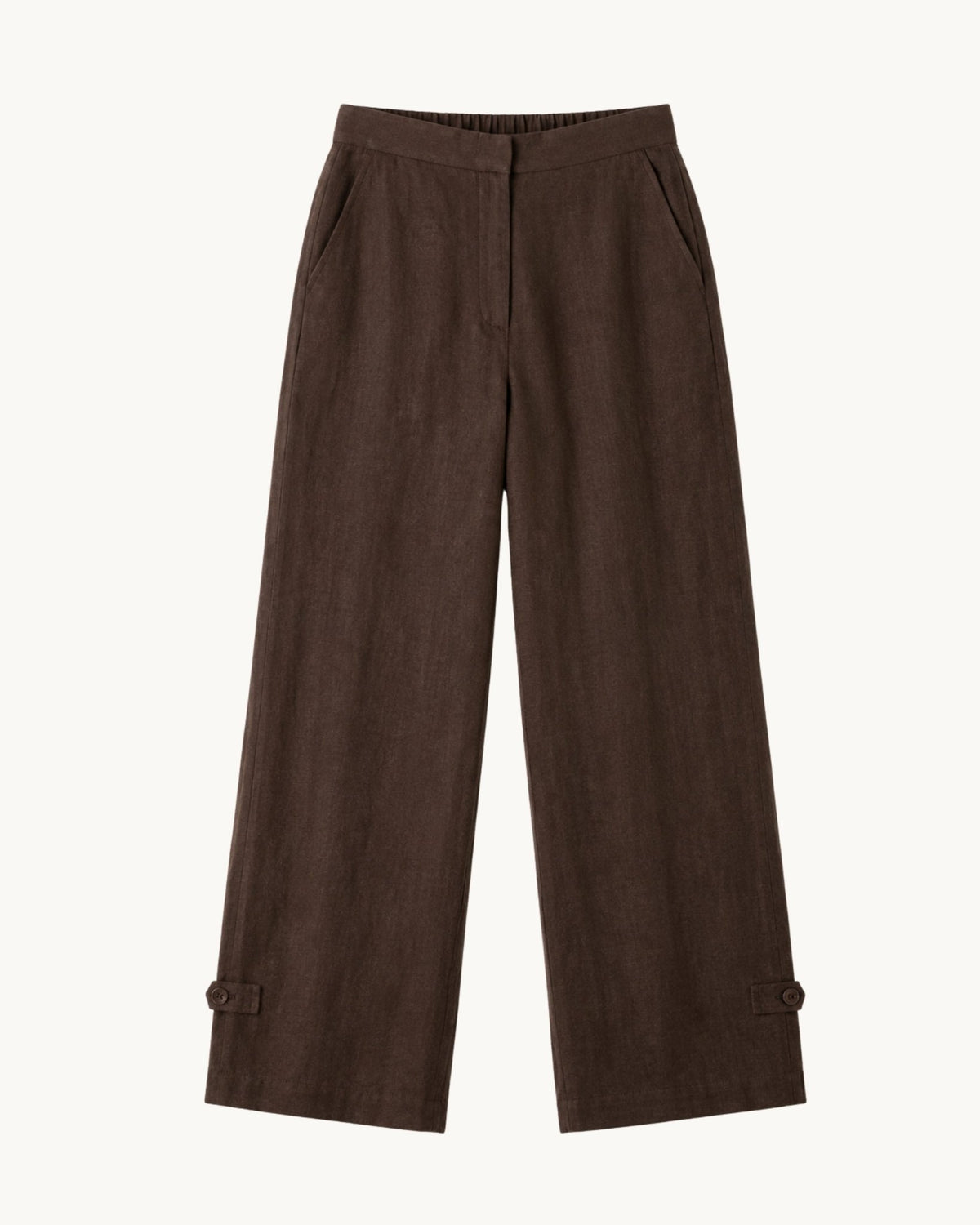 Mocha Linen Trouser - Zandra Stone