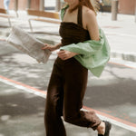 Mocha Linen Trouser - Zandra Stone