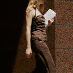 Mocha Linen Trouser - Zandra Stone