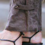 Mocha Linen Trouser - Zandra Stone