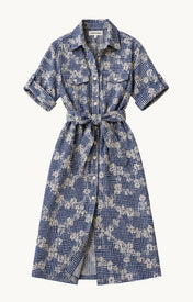 Monty Belted Dress - Black/White Gingham - Zandra Stone
