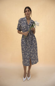 Monty Belted Dress - Black/White Gingham - Zandra Stone