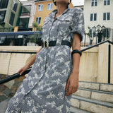 Monty Belted Dress - Black/White Gingham - Zandra Stone
