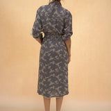 Monty Belted Dress - Black/White Gingham - Zandra Stone