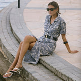 Monty Belted Dress - Black/White Gingham - Zandra Stone