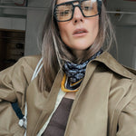 Mosaic Silk Neck Scarf - Zandra Stone