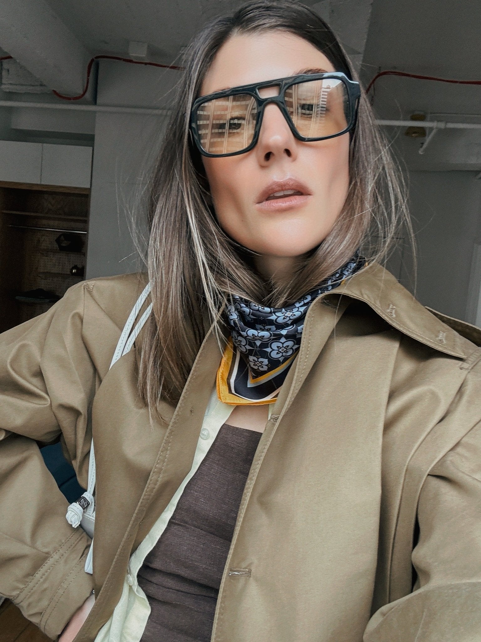 Mosaic Silk Neck Scarf - Zandra Stone