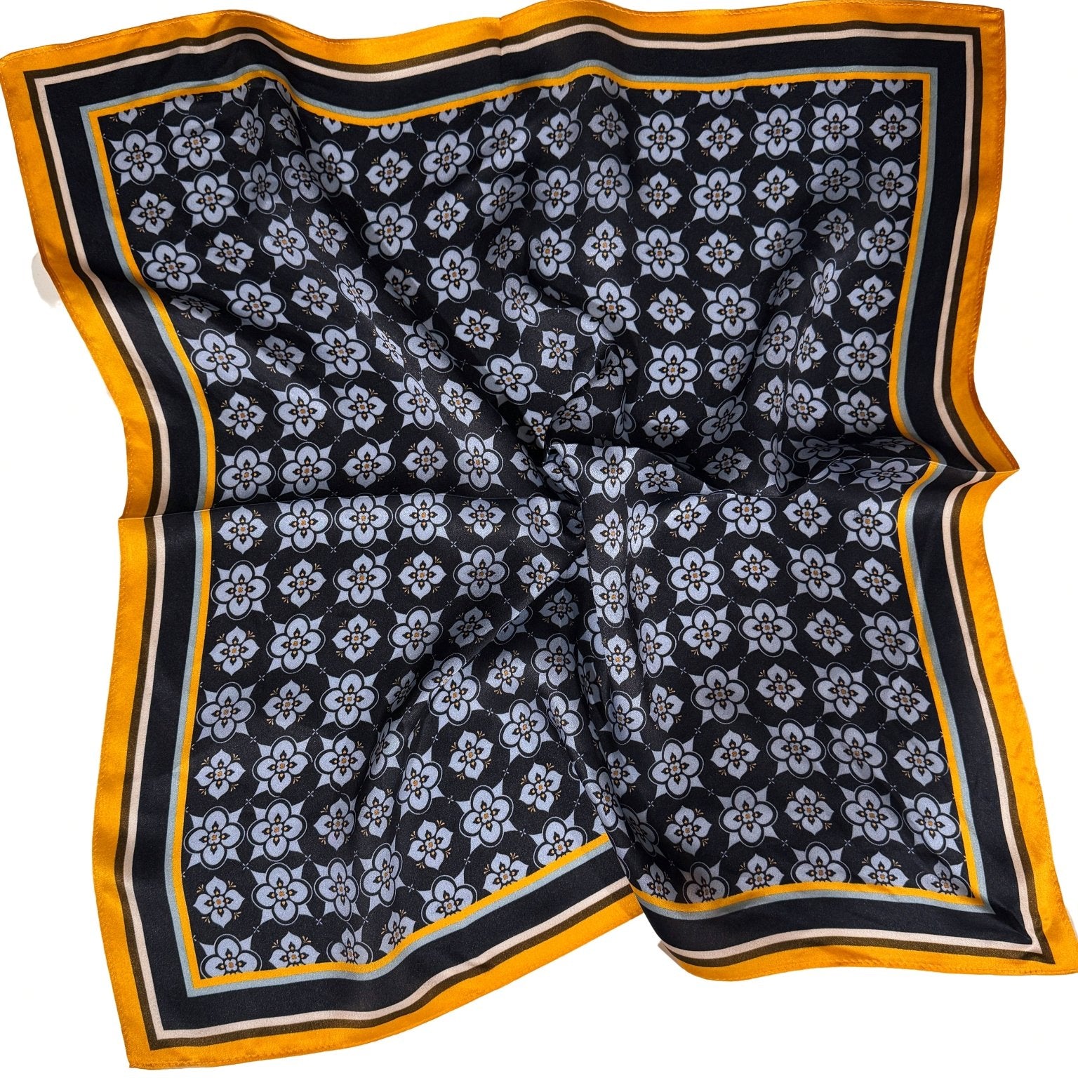 Mosaic Silk Neck Scarf - Zandra Stone