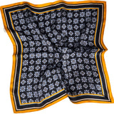 Mosaic Silk Neck Scarf - Zandra Stone
