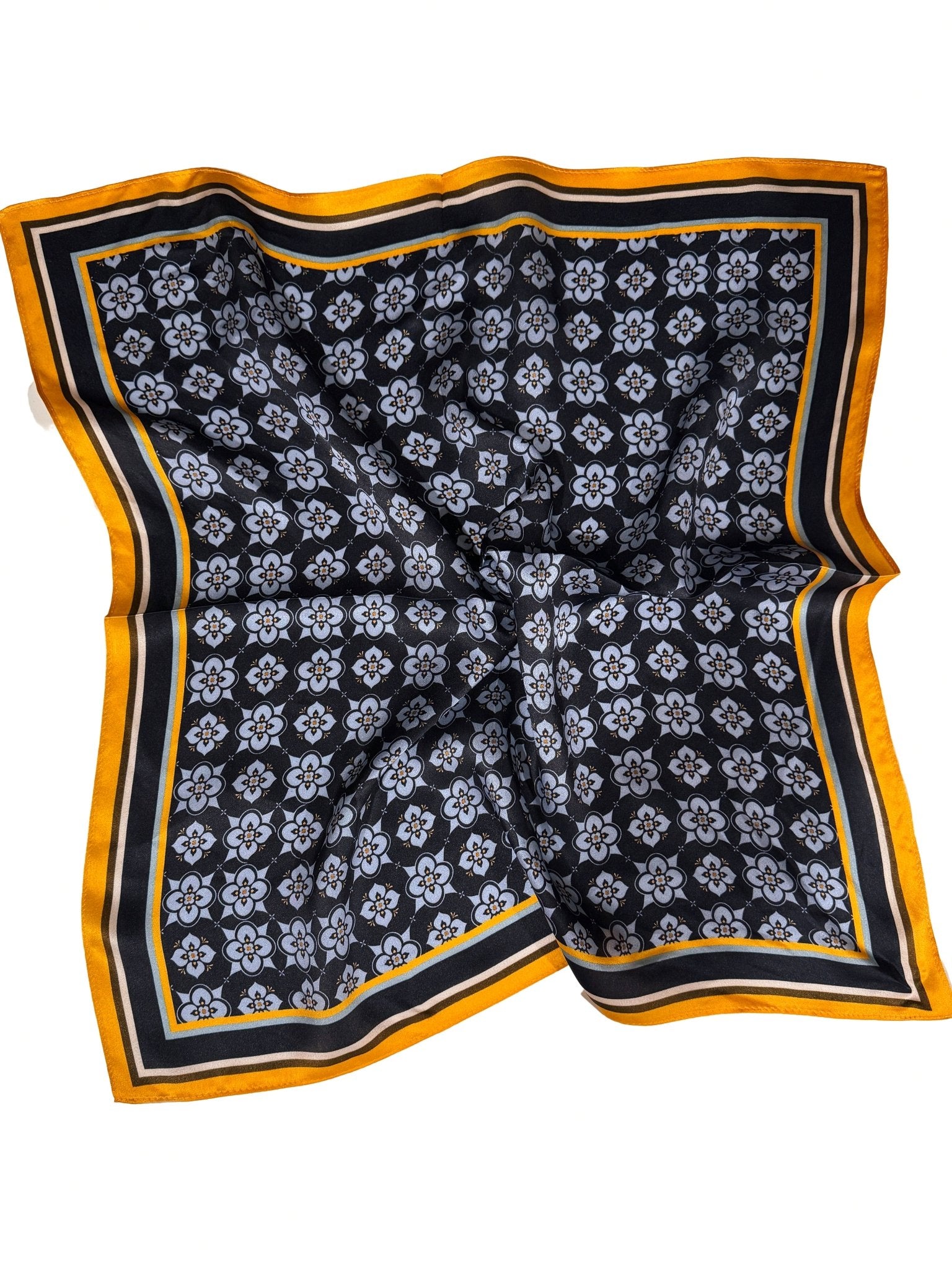 Mosaic Silk Neck Scarf - Zandra Stone