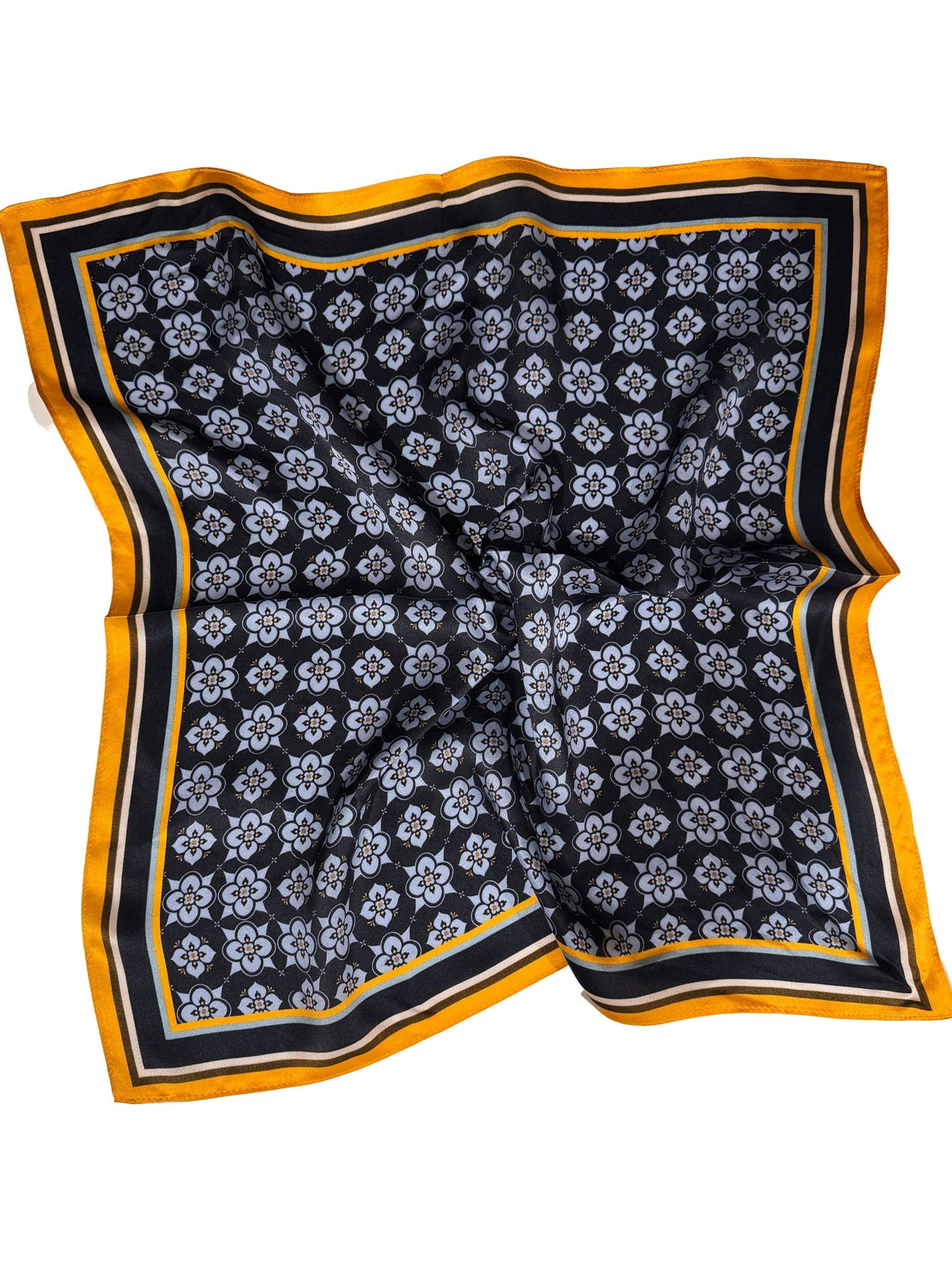 Mosaic Silk Neck Scarf - Zandra Stone