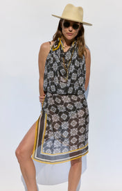 Mosaic Silk Pareo - Extra Large - Zandra Stone