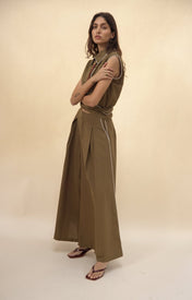 Palazzo Pant - Olive - Zandra Stone