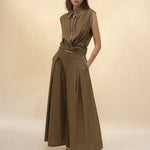 Palazzo Pant - Olive - Zandra Stone