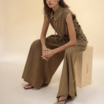 Palazzo Pant - Olive - Zandra Stone