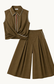 Palazzo Pant - Olive - Zandra Stone