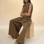 Palazzo Pant - Olive - Zandra Stone