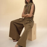 Palazzo Pant - Olive - Zandra Stone
