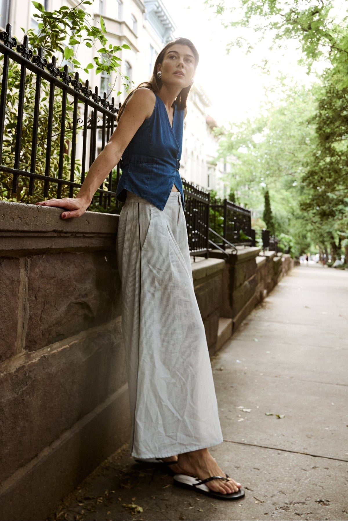 Palazzo Pant - Stripe - Zandra Stone